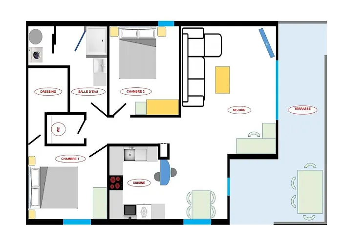 Soleil Topaze - 68 M2 - Terrasse - Jardinet - Transats - Vue Panoramique Sur Toute La Baie